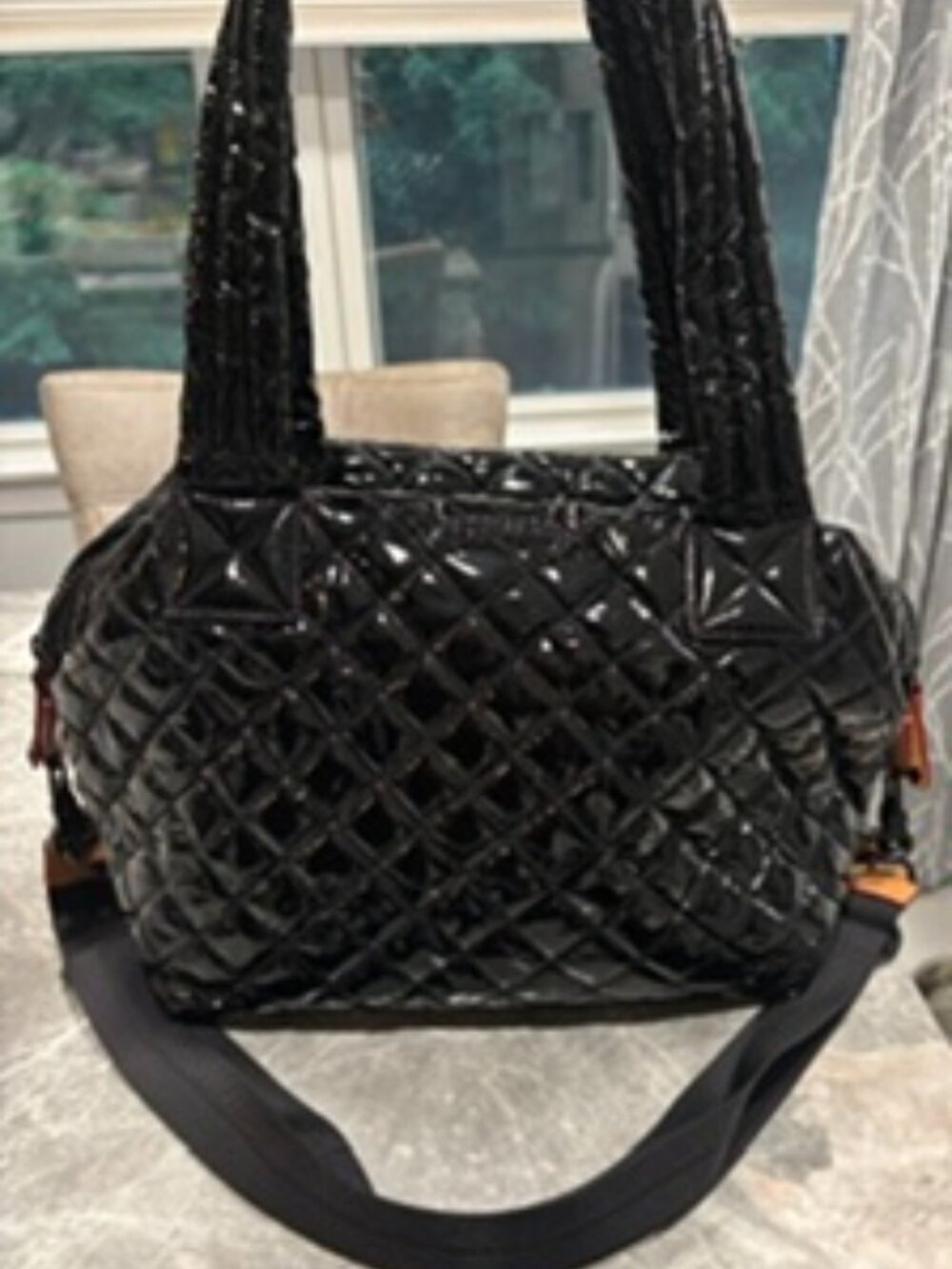 MZ Wallace Sutton Quilted Patent Bag
